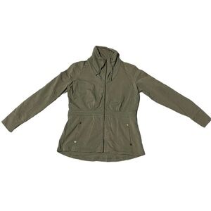 Y2K M Eddie Bauer Women’s Khaki 95% Cotton Jacket Outerwear Autumn Fall Winter